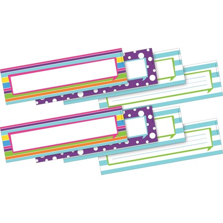 Barker Creek Happy Bulletin Board Signs/Name Plates, Multi-Design, 72/Set 3805